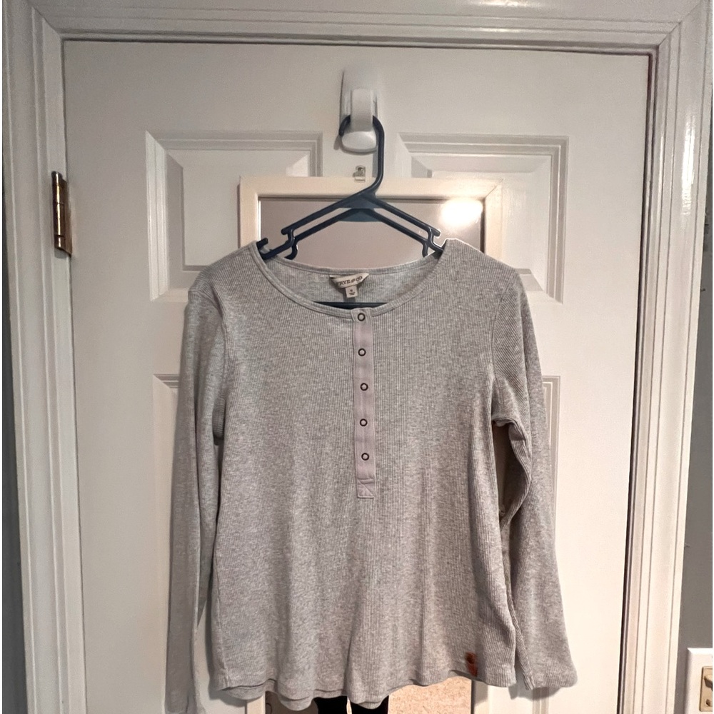 | FRYE | Long Sleeve buttoned Henley Pajama New
